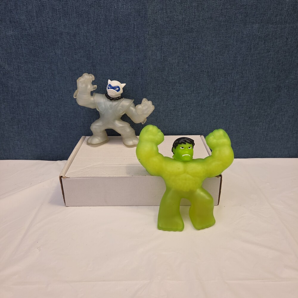 Goo Jit Zu Heroes Marvel Set of 4 Hulk Iron Man Pantaro Blazagon Squishy Toy - Picture 11 of 16